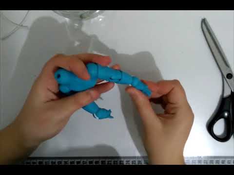 Como monto minhas bonecas articuladas (BJD) em biscuit usando elásticos | Pale Light Dolls