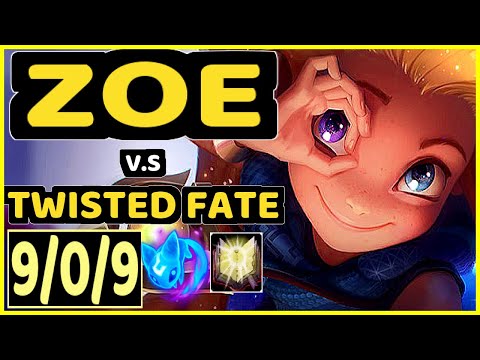 EVROT (ZOE) vs TWISTED FATE - 9/0/9 KDA MID CHALLENGER GAMEPLAY - BR