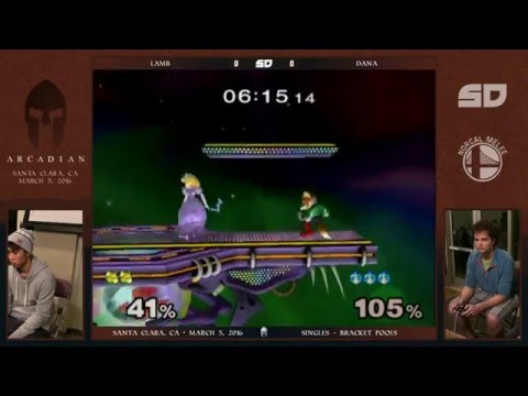 NorCal Arcadian 2016: Lamb (Fox) vs Dana (Peach) - Singles - Pools