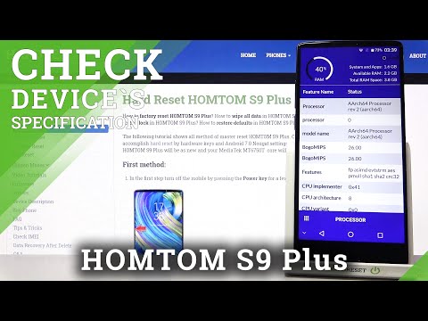 Homtom S9 Plus - CPU-Z Pro Specification Review