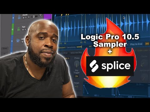 Logic Pro X 10.5 Sampler with Splice Sounds to make Smooth Vibe Beat | This Sampler is Very Good!!