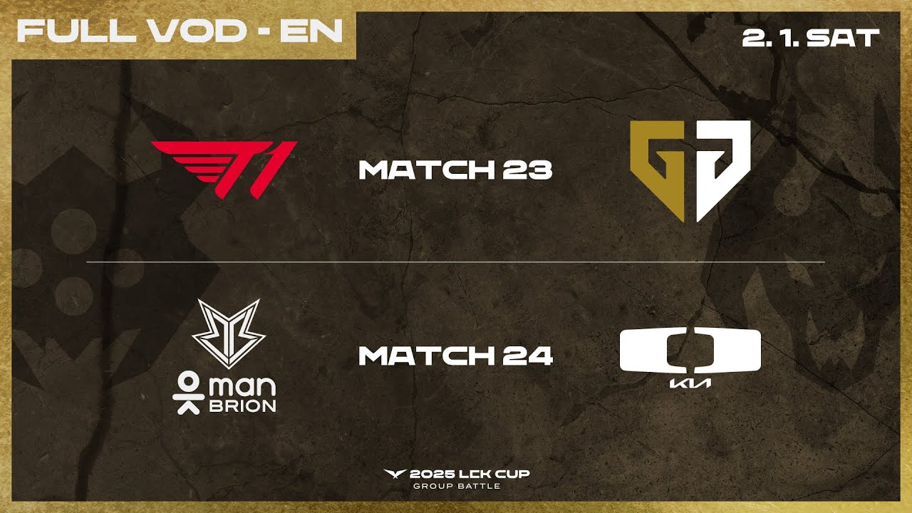 T1 vs GEN - BRO vs DK | 2025 LCK CUP Group Battle
