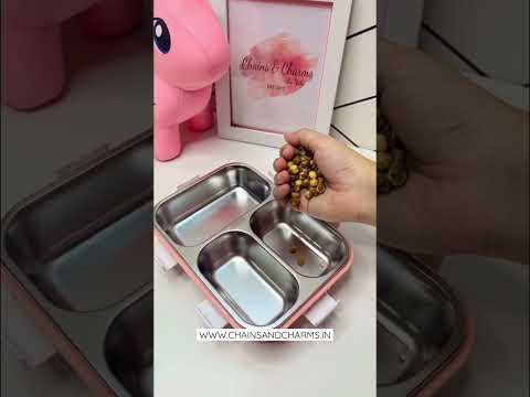 Kids Stainless Steel Lunch Box 3-Tier Cartoon