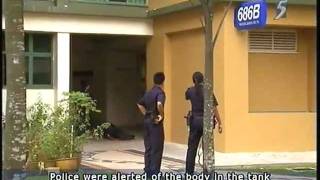 Singapore real version of "Dark Water": Body found in rooftop water tank - 16May2011