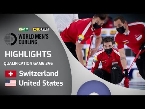 HIGHLIGHTS: Switzerland v United States-Qualification-BKT Tires & OK Tire World Men's Curling
