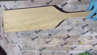 Trying Resin on Paddles