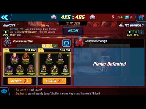 Marvel Strike Force (War):  681k Symbiotes vs 523k Secret Avengers