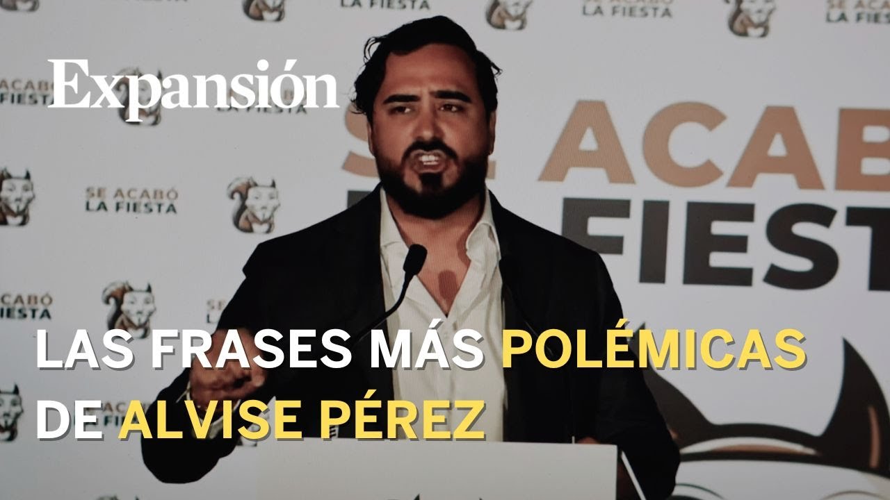 Alvise Pérez: las siete frases más polémicas del discurso del líder de 'Se acabó la Fiesta'