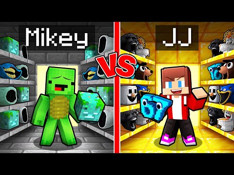 Mikey vs JJ Mob Shapeshift Battle in Minecraft (Maizen)