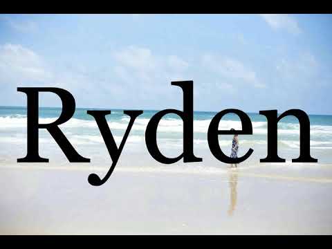 How To Pronounce Ryden🌈🌈🌈🌈🌈🌈Pronunciation Of Ryden
