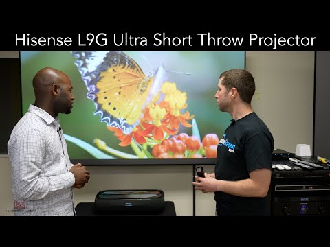 Hisense L9G Ultra-Short Throw Projector & ProjectorScreen.com Visit
