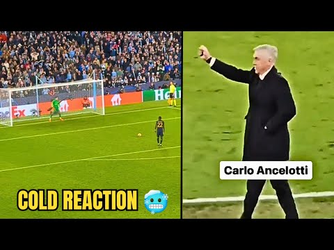 🥶 Ancelotti's Cold Reaction to Rudiger's Winning Penalty vs Manchester City 😳🥶 | Penalty Shootout