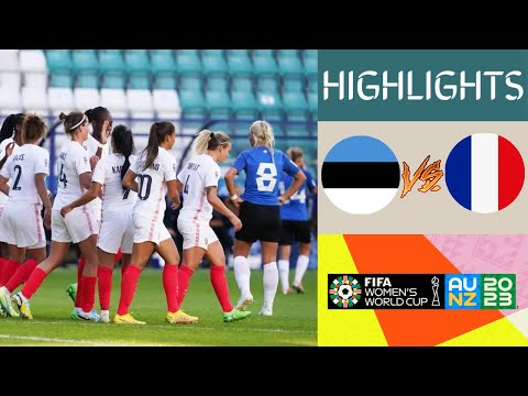 🇪🇪 Estonia vs France 🇫🇷 Women's World Cup Qualifiers Highlights