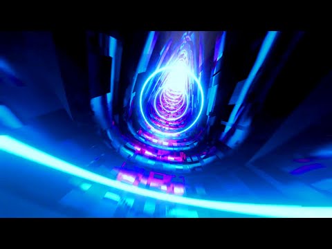 🎥 4K TUNEX – Futuristischer Neon-Tunnel in Blau und Rosa | 2 Stunden (Ohne Audio) 🌌✨