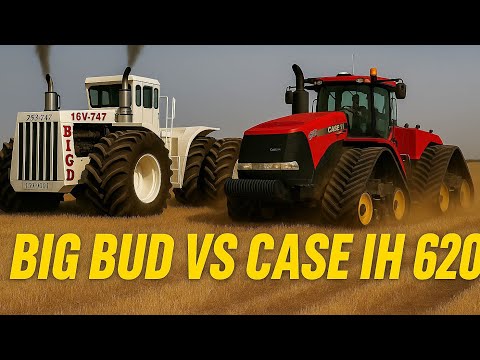 Big Bud 747 vs Case IH 620 Quadtrac – Old School Power Meets Modern Muscle! Tractor War🚜
