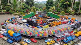 Download lagu TRUCK OLENG ANGKUT AYAM RAINBOW! Konvoi Truk Mainan Muatan Anak Ayam Warna-Warni yang Super Seru mp3