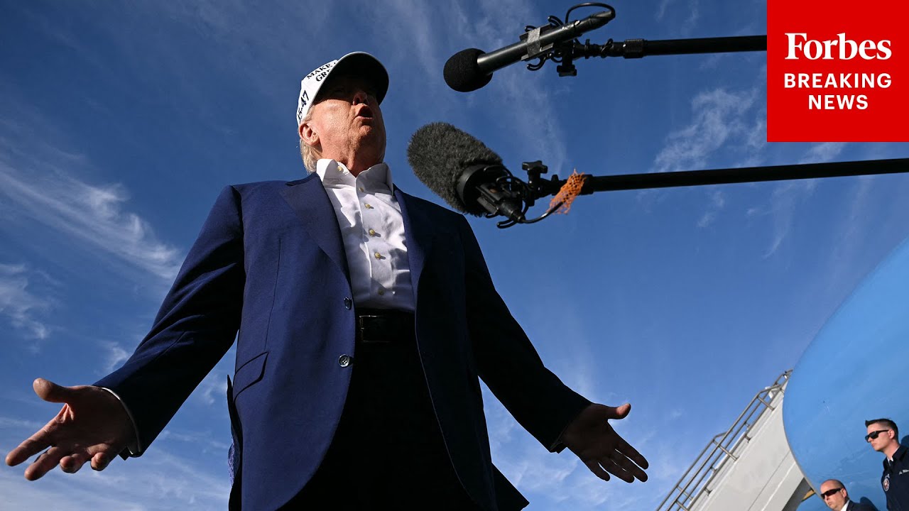 BREAKING NEWS: Trump Takes Multiple Questions From Reporters Before Taking Off On Air Force One