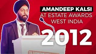 Amandeep Kalsi at Estate Awards 2012 -West India image