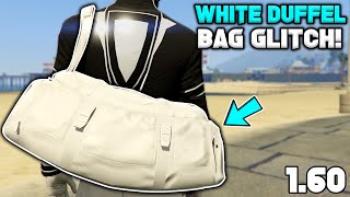 How To Get The White Duffel Bag Glitch In Gta 5 Online 1.60!