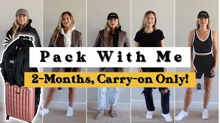 How I Pack for Long-Term Travel (CARRY-ON ONLY) Digital Nomad Capsule + Packing Tips✨