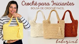 Bolsa de Crochê Fácil para Iniciantes | Tutorial Completo