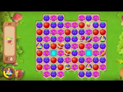 Gardenscapes Level 20 No Boosters Gameplay