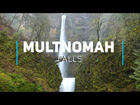 Multnomah Falls - Oregon's tallest waterfall | 4K video