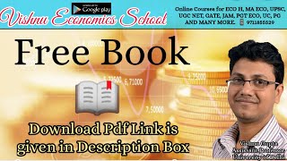 Economics Free Books | free sources of books | Pdf Economics Books|  Ugc Net | upsc Economics