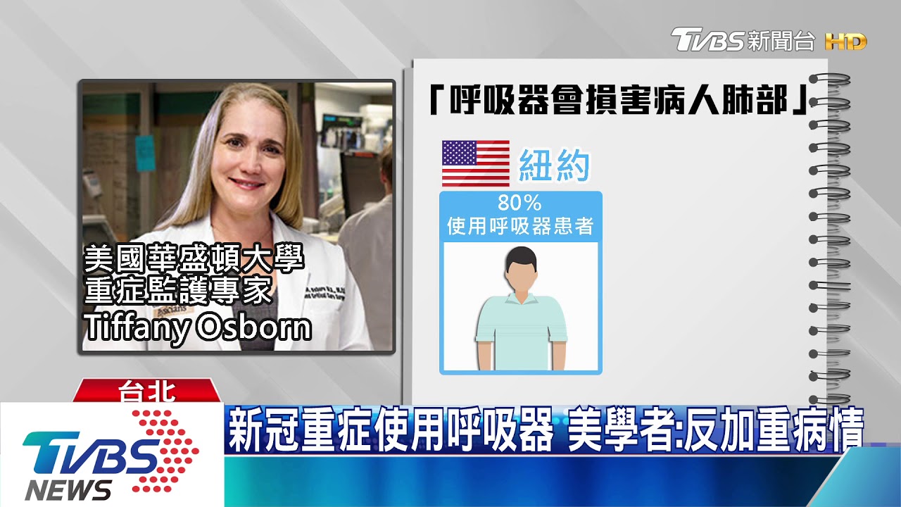 呼吸器加重新冠患者病情? 國內專家釋疑