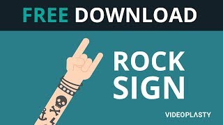 FREE - Rock On Animation (Sign of the Horns) [MOV & GIF]