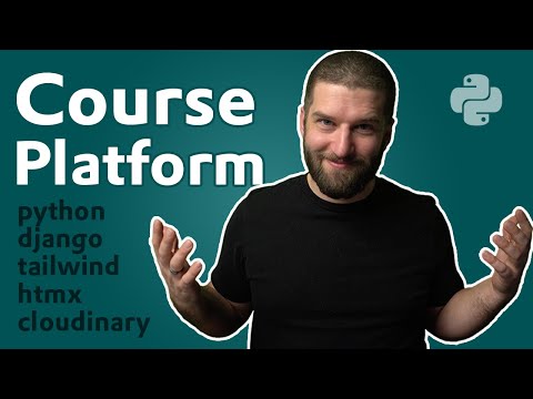 Python Tutorial: Build a Course Platform with Django, HTMX, TailwindCSS and Cloudinary. thumbnail