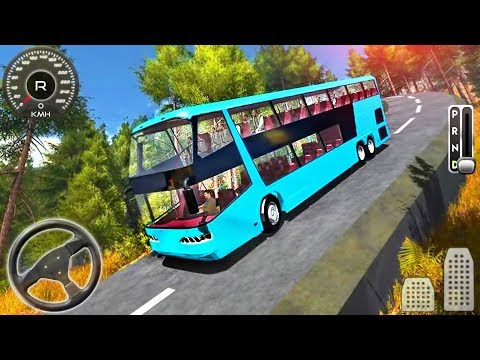 Down Hill Coach Bus Driving Simulator - Mobile Bus Transporter Drive - Android GamePlay