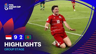 HIGHLIGHTS | Indonesia vs Bangladesh | FIFA ASEAN Cup 2026™