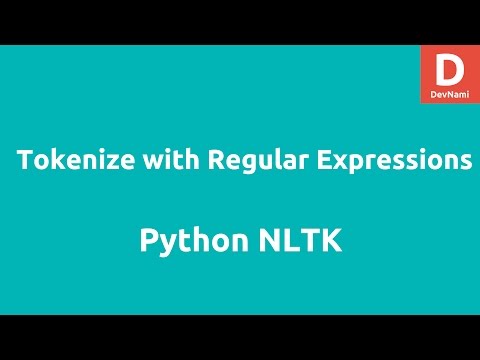 Tokenizing using Regular Expression Python NLTK
