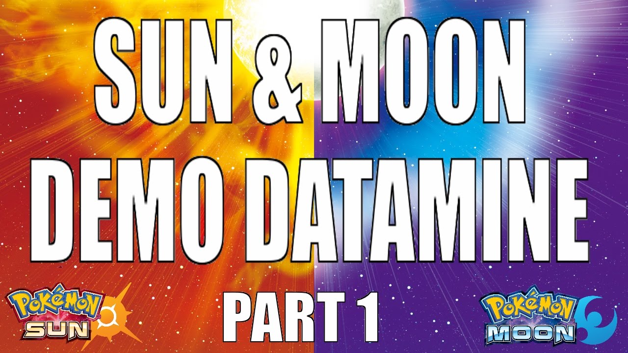 SUN MOON DEMO DATAMINE - Part 1 - YouTube