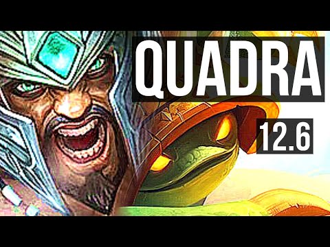 TRYNDAMERE vs RAMMUS (TOP) | Quadra, 2.1M mastery, 500+ games, Godlike | BR Grandmaster | 12.6