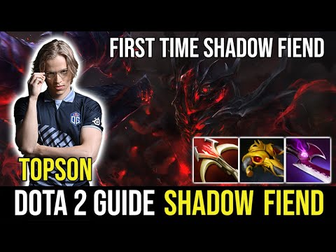 TOPSON Shadow Fiend Midlane DotA 2 Full Gameplays. First Time 7.24 Update.