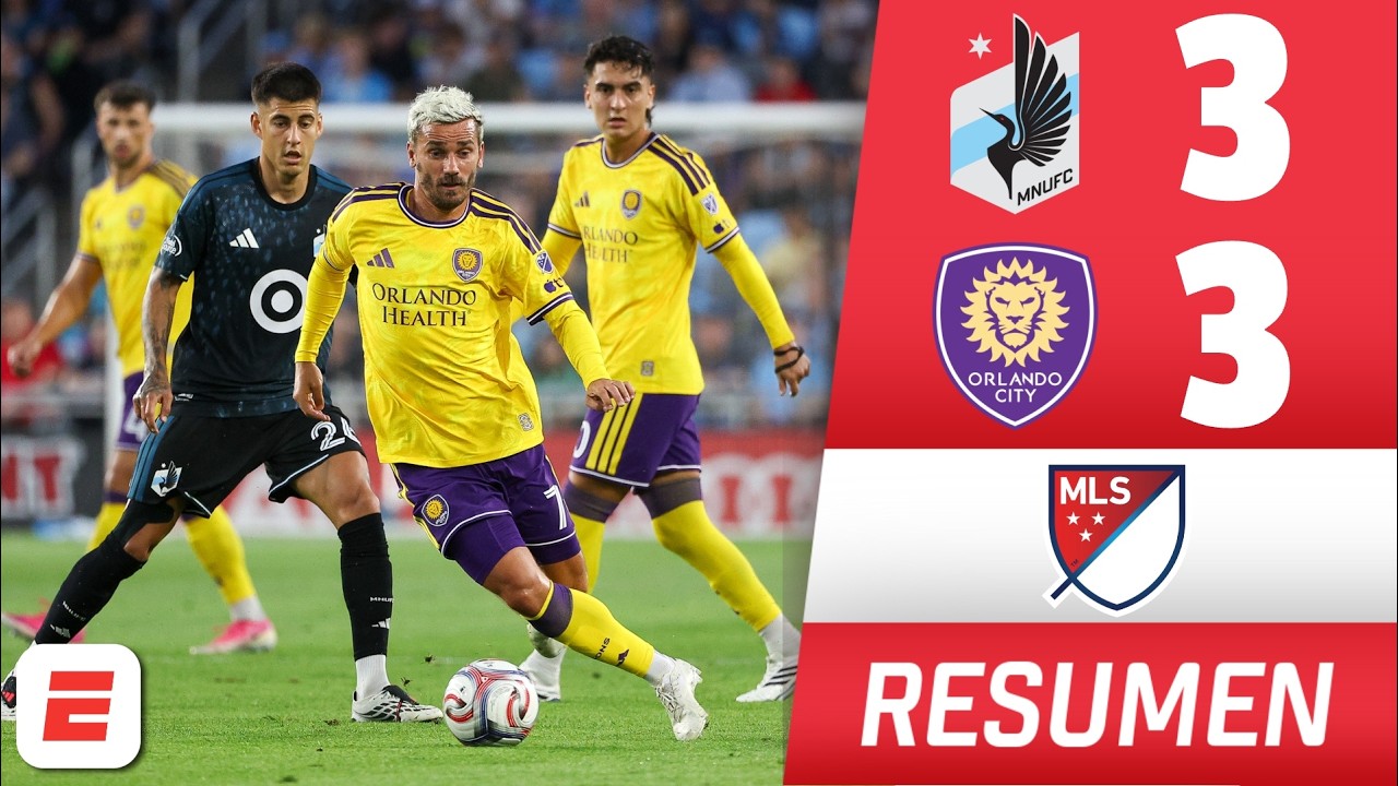 LOCURA DE PARTIDO. GOL de GRIEZMANN ayudó a ORLANDO CITY a empatar ante MINNESOTA UNITED | MLS