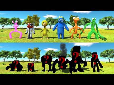 Random Team Fight Team Rainbow Friends - Animal Revolt Battle Simulator