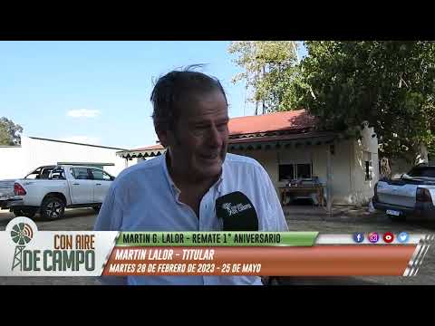 Martin Lalor -  remate 1° Aniversario de Martín G. Lalor en 25 de Mayo -  28 de febrero de 2023