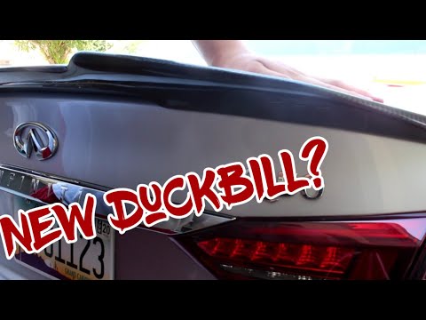 Installing INFINITI Q50 Carbon Fiber Spoiler!