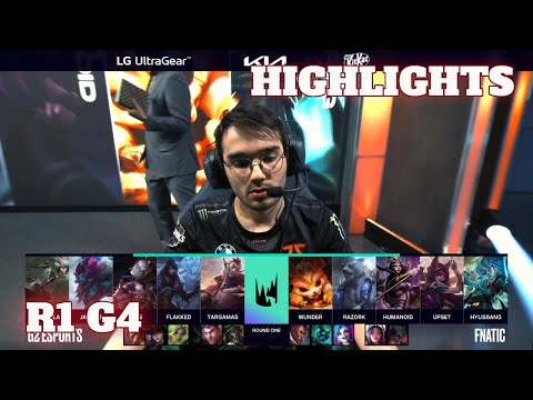 FNC vs G2 - Game 4 Highlights | Round 1 LEC 2022 Spring Playoffs | Fnatic vs G2 Esports G4