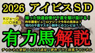 【有力馬解説】2026アイビスサマーダッシュ！連覇狙うピューロマジックの気になる点は？アメリカンステージのスピードにも注目！