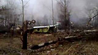 preview picture of video 'Polish president plane crash. 10 April 2010, Smolensk, Russia.'