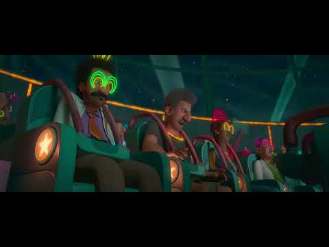 HITPIG! trailer frame with hypercolor chase and comic timing matched to musical hits