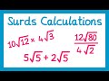 Calculating With Surds GCSE Higher Maths