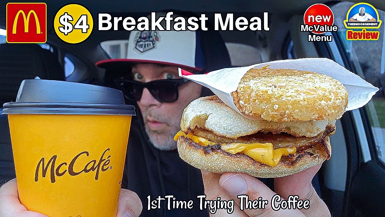 McDonald's® NEW $4 Breakfast Meal Review! ☀️💸 | NEW McValue Menus and Meals | theendorsement