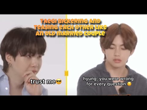 TAEGI ACTING LIKE AN OLD MARRIED COUPLE— bickering and teasing each other