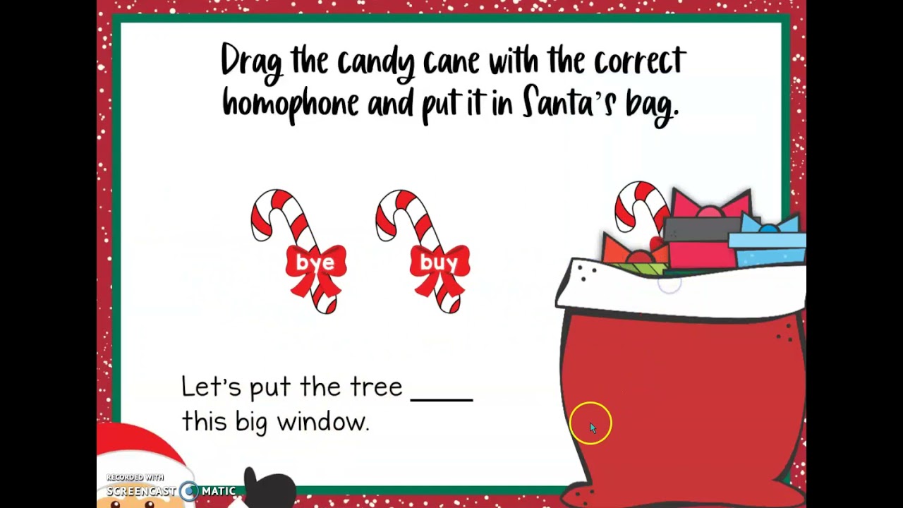 Christmas Homophones Boom Cards