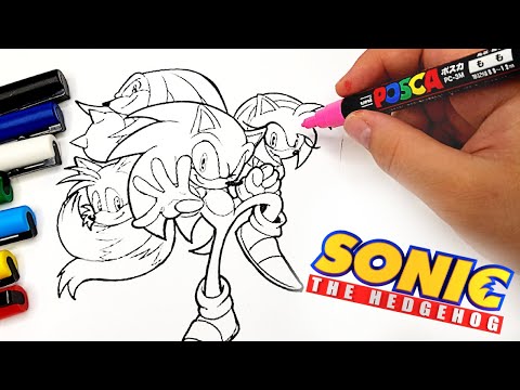 Sonic 3 Team - Coloring Pages NEW Sonic Tails,Knuckles, Netrum & Halvorsen - Phoenix NCS10 Release